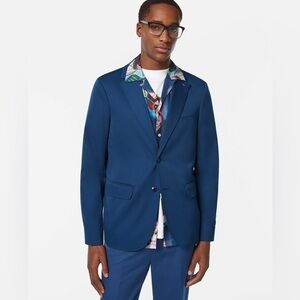 Scotch & Soda Blazer Jacket Dark Navy Blue Mens XL Lined 2 Button Preppy Classic